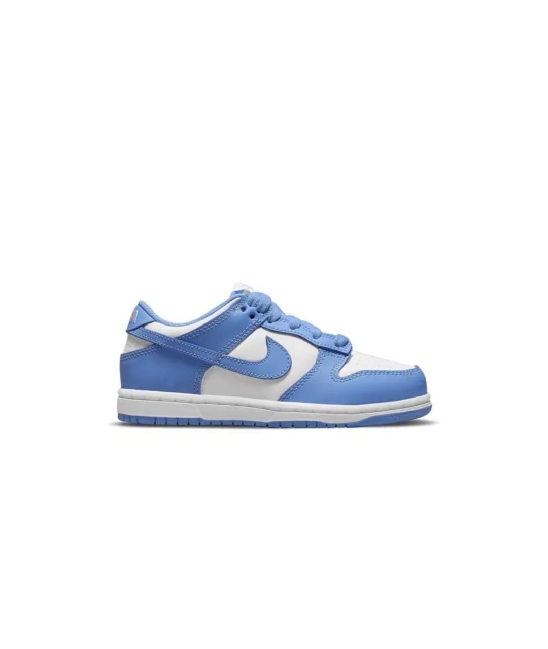 NIKE Голубые кожаные кеды, фото 1
