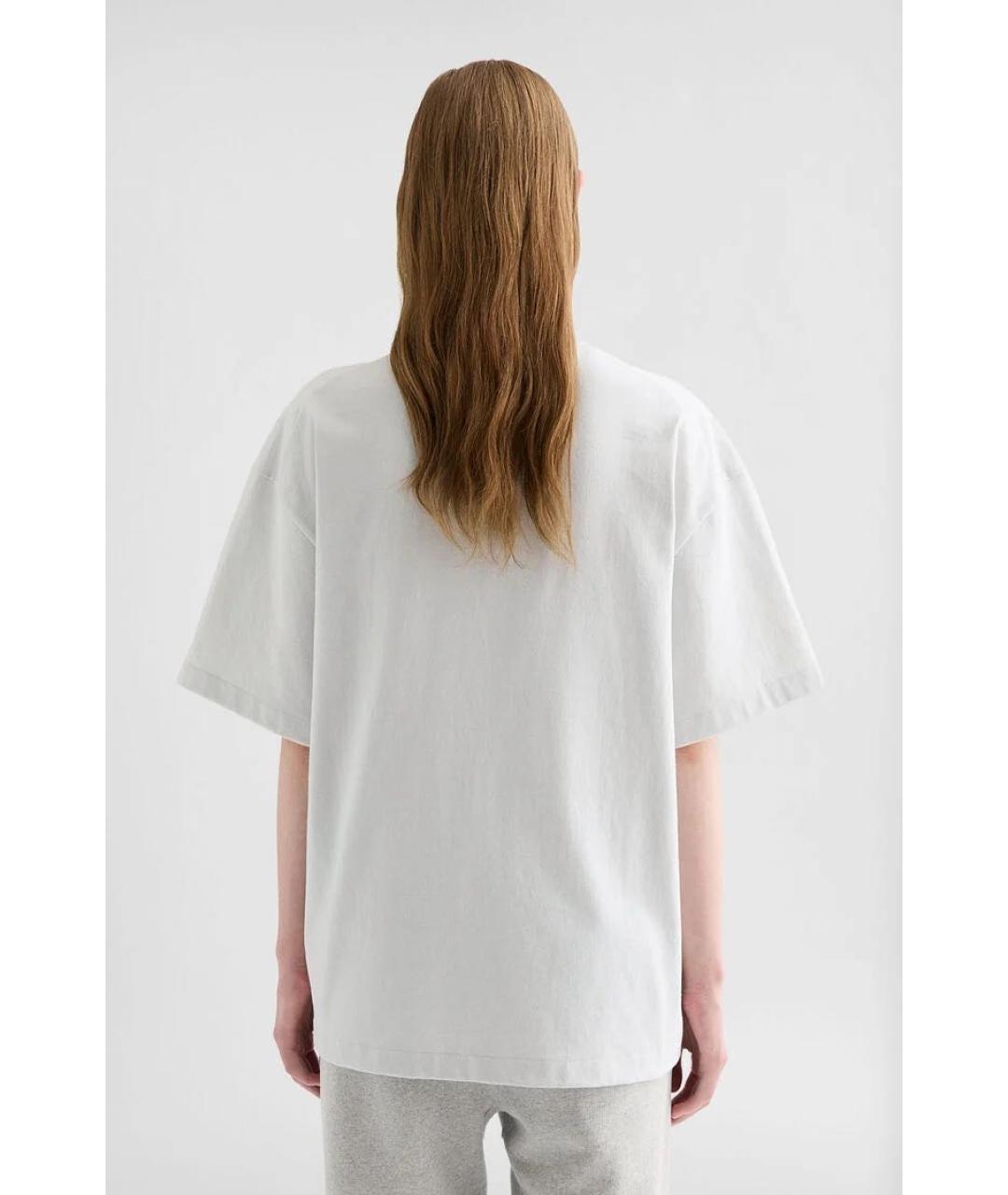 JIL SANDER Серая хлопковая футболка, фото 6