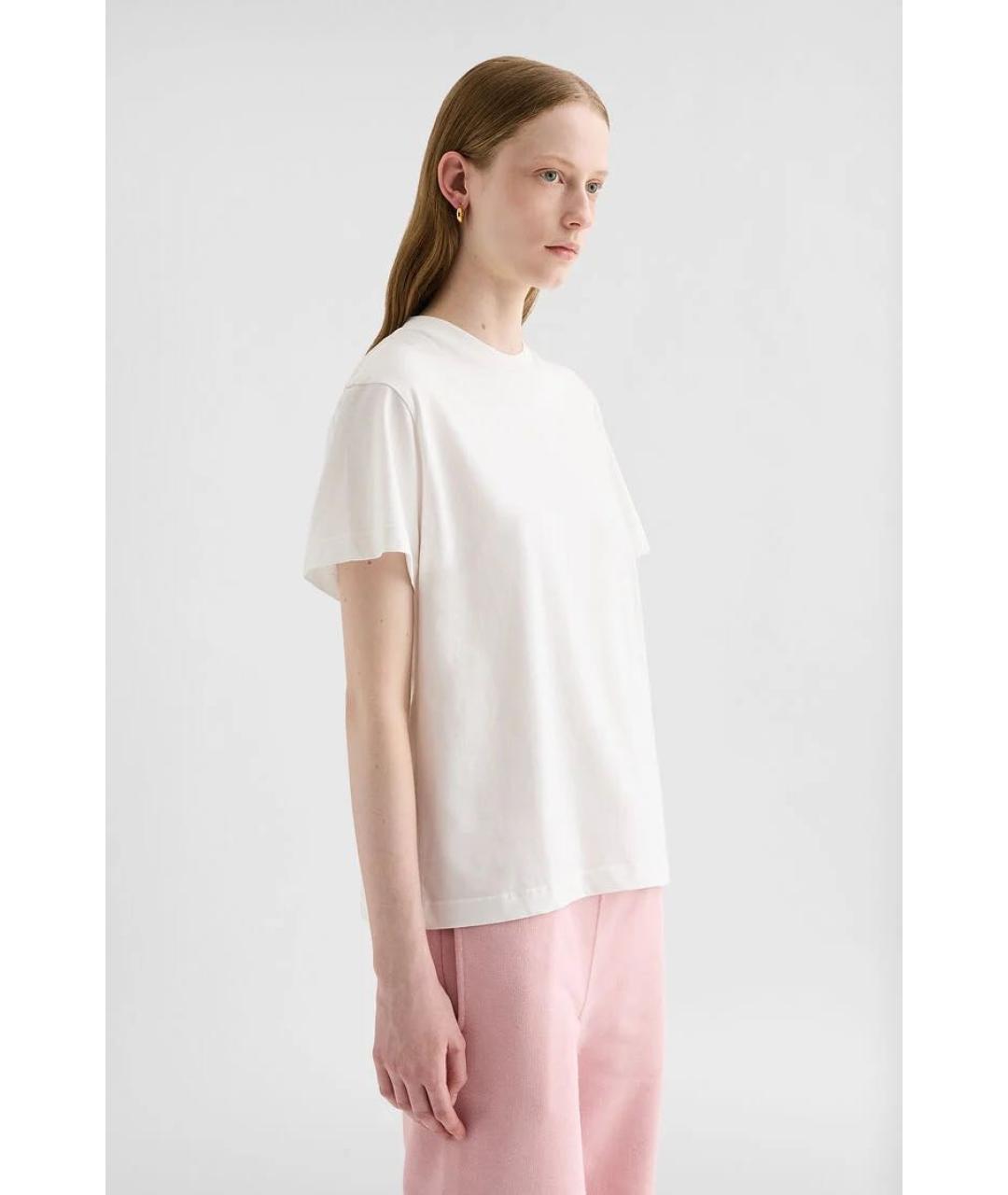 JIL SANDER Розовая хлопковая футболка, фото 7