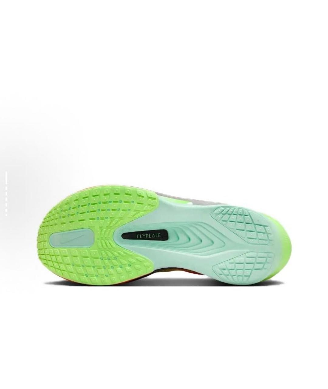 NIKE Оранжевое текстильные кроссовки, фото 5