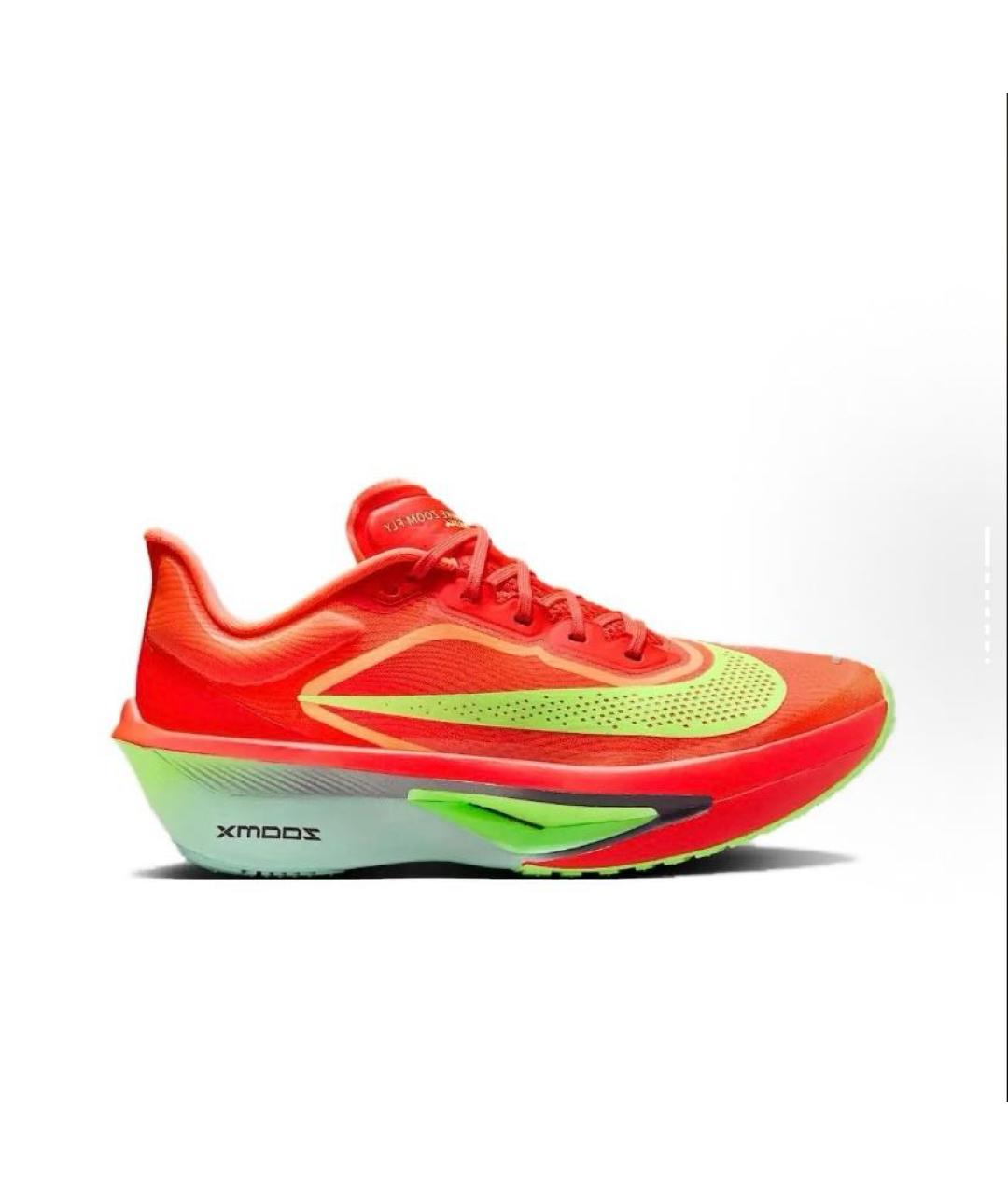 NIKE Оранжевое текстильные кроссовки, фото 6