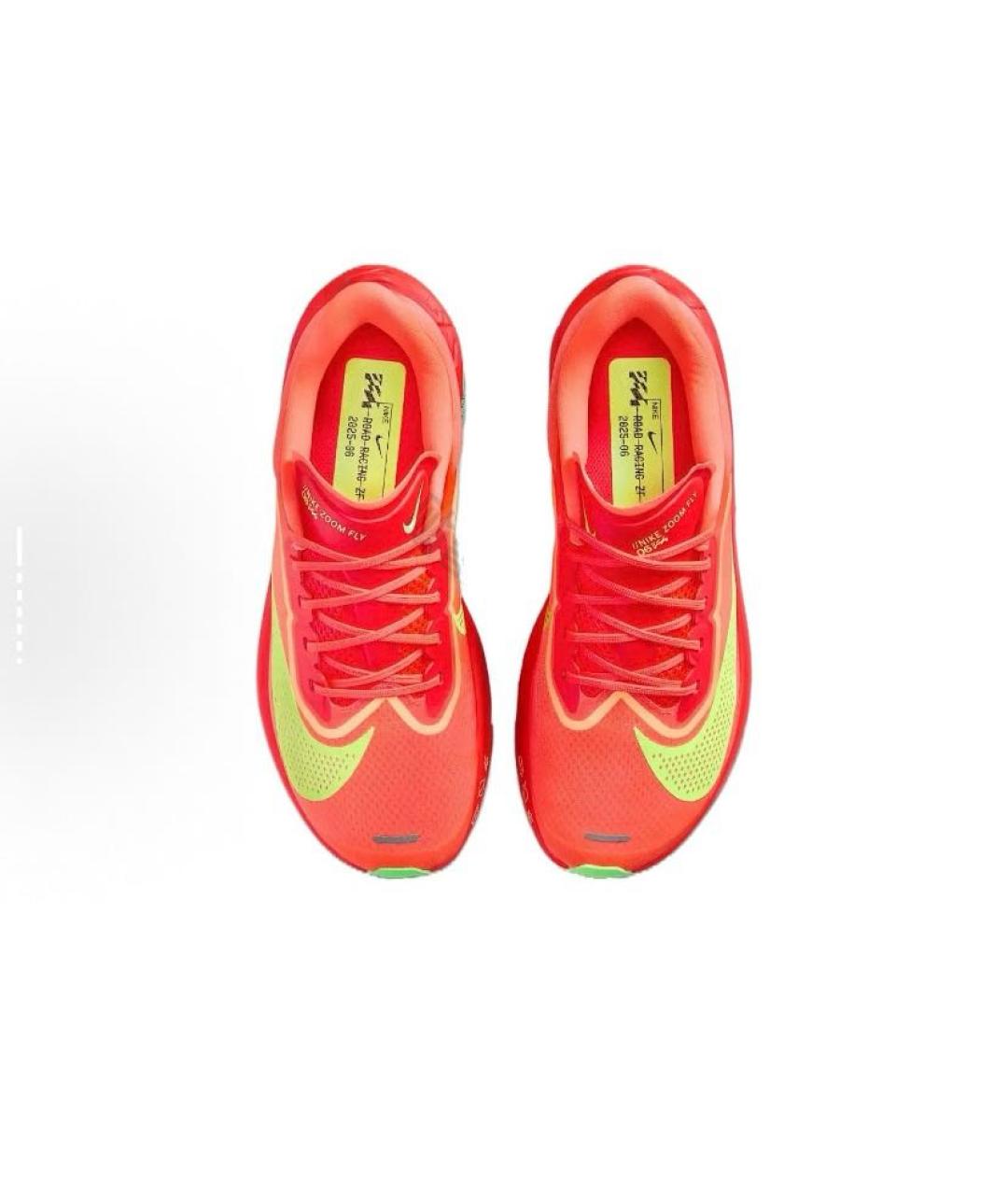 NIKE Оранжевое текстильные кроссовки, фото 3