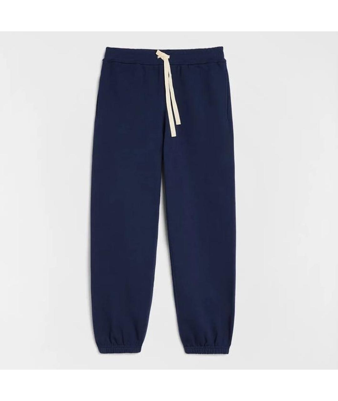 JIL SANDER Темно-синие хлопковые спортивные брюки и шорты, фото 8