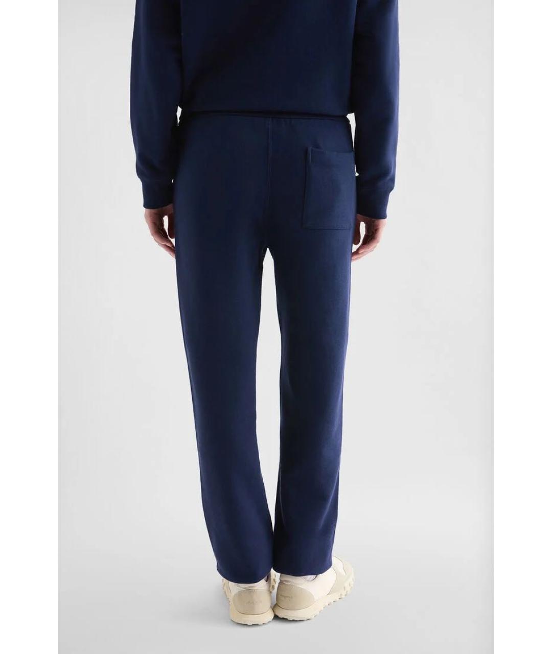JIL SANDER Темно-синие хлопковые спортивные брюки и шорты, фото 6