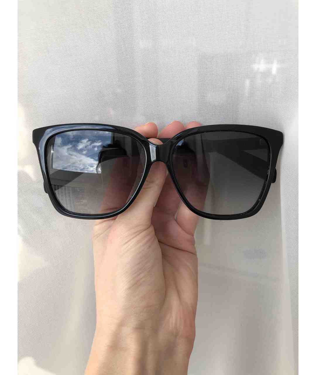 YVES SAINT LAURENT VINTAGE Черные пластиковые солнцезащитные очки, фото 8