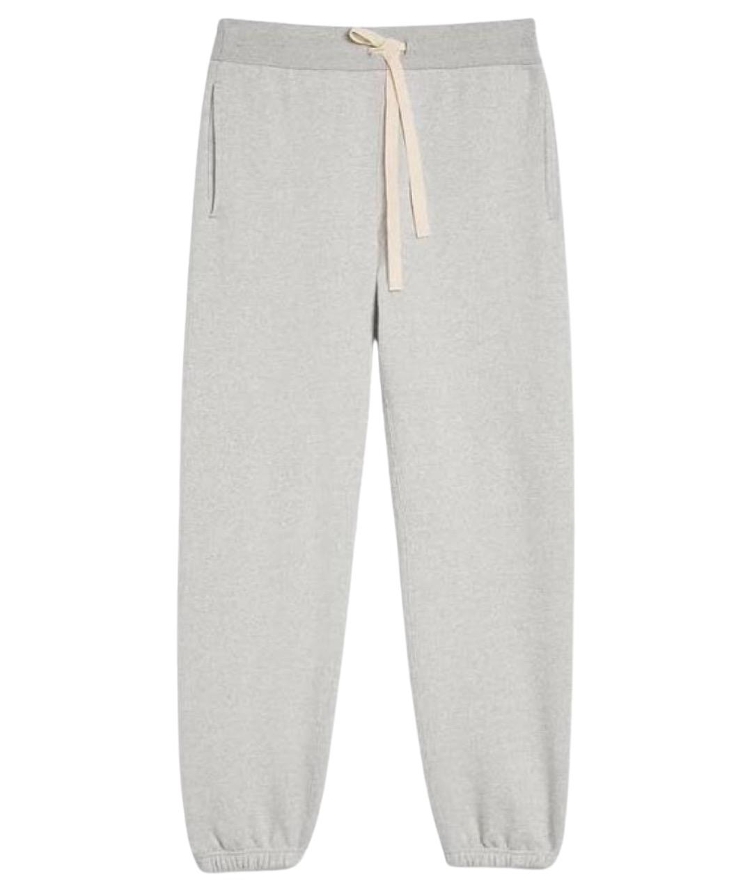 JIL SANDER Серые хлопковые спортивные брюки и шорты, фото 1