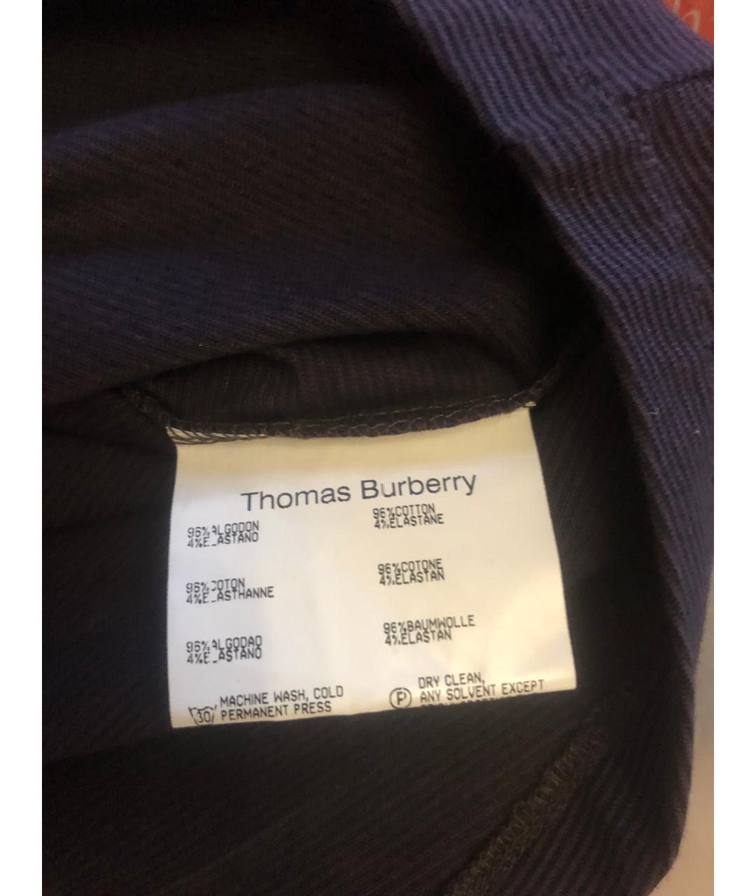 BURBERRY Фиолетовый хлопковый джемпер / свитер, фото 4