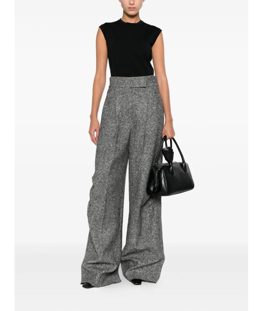 MAX MARA Черная вискозная футболка, фото 2