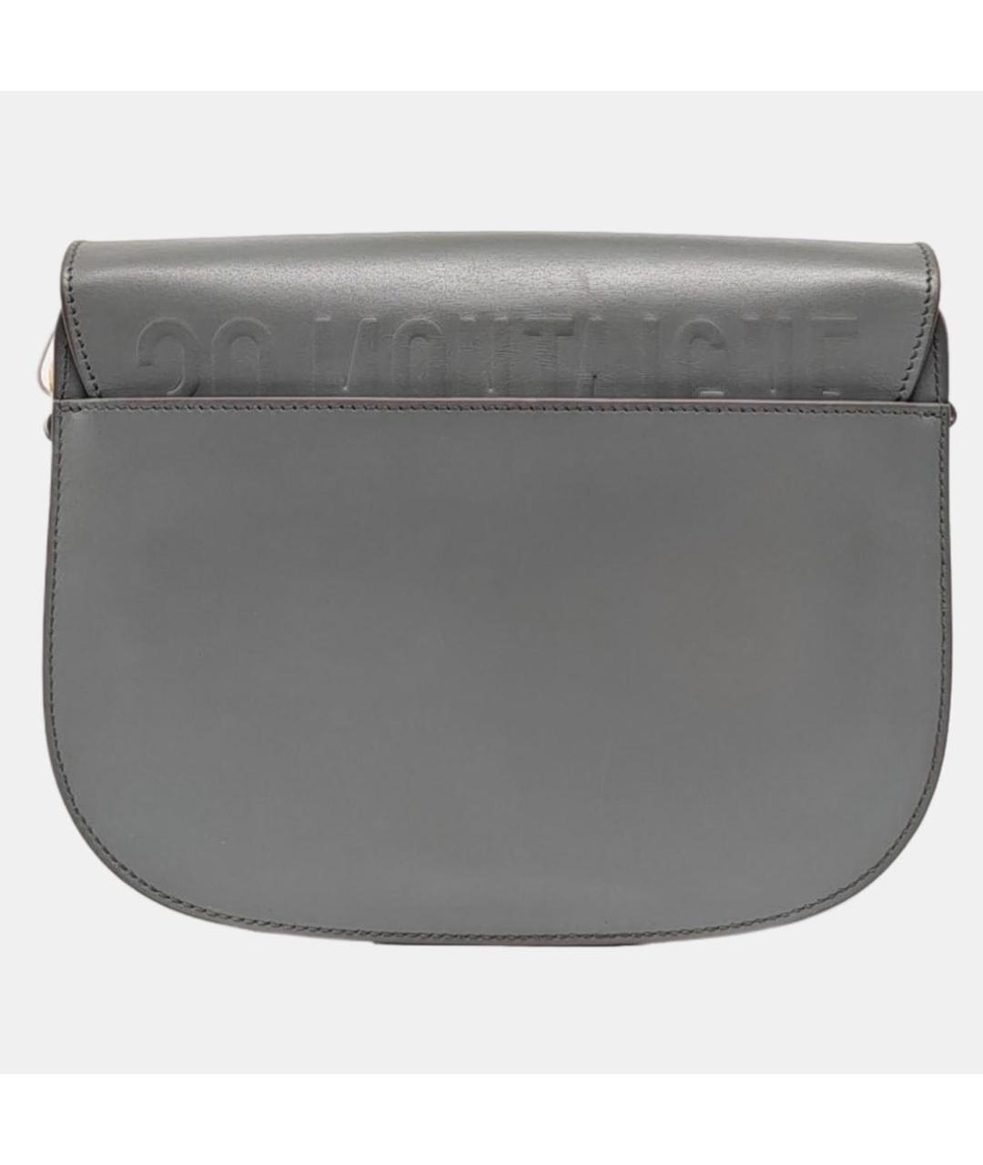 CHRISTIAN DIOR Антрацитовая кожаная сумка через плечо, фото 4