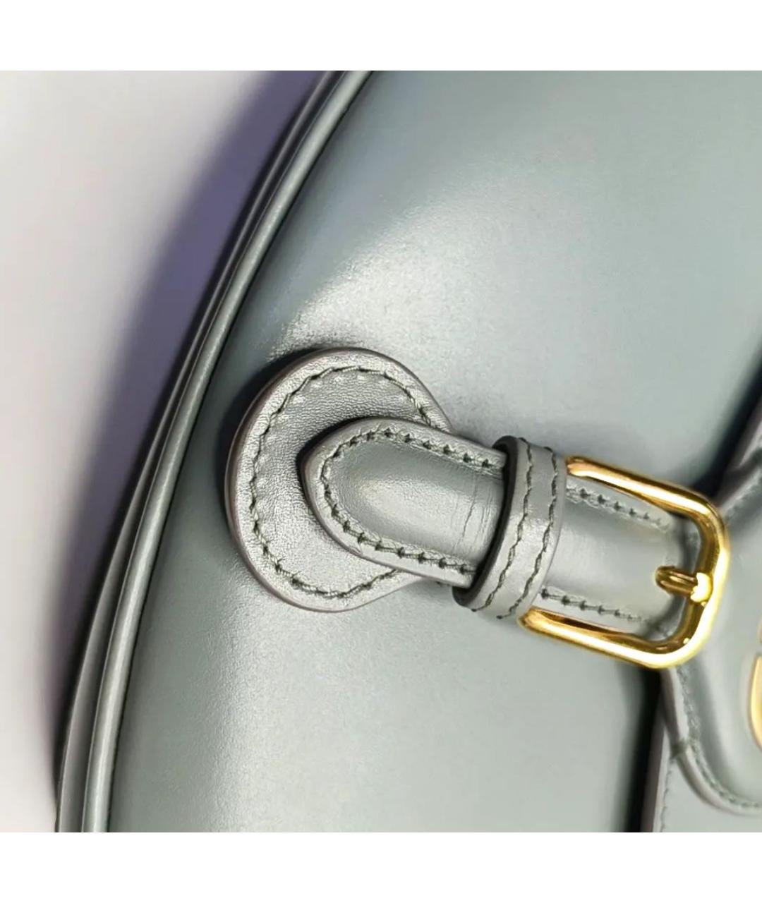 CHRISTIAN DIOR Антрацитовая кожаная сумка через плечо, фото 7