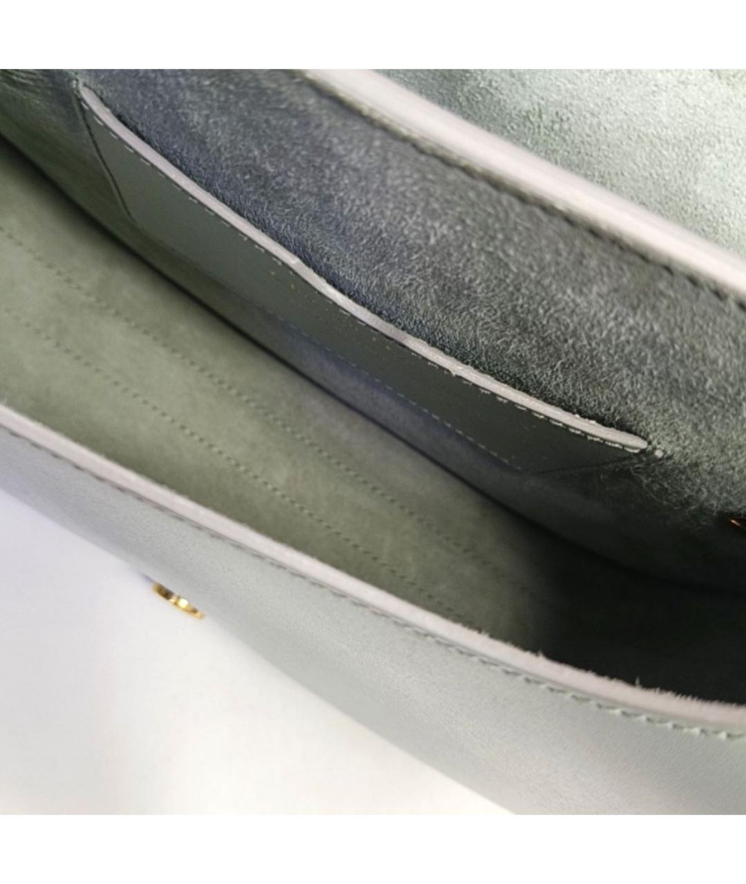 CHRISTIAN DIOR Антрацитовая кожаная сумка через плечо, фото 6