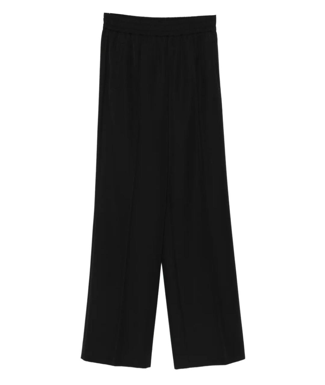 DOLCE&GABBANA Черные шерстяные брюки широкие, фото 1