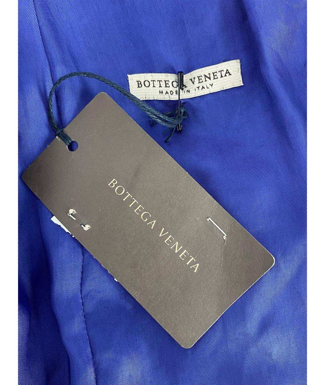 BOTTEGA VENETA Темно-синий полиэстеровый жакет/пиджак, фото 5