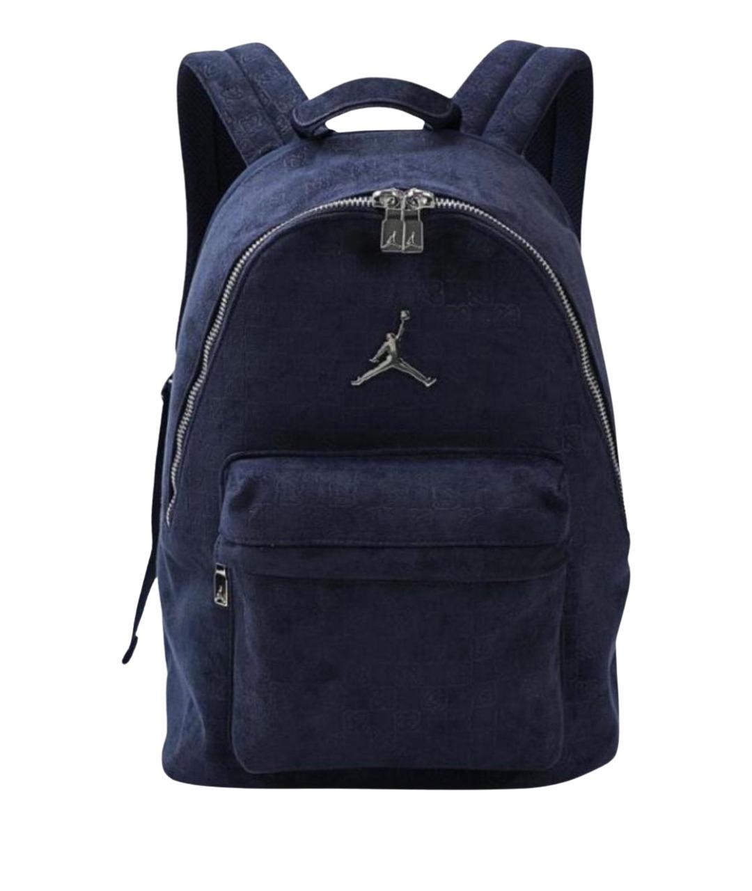 JORDAN Темно-синий бархатный рюкзак, фото 1