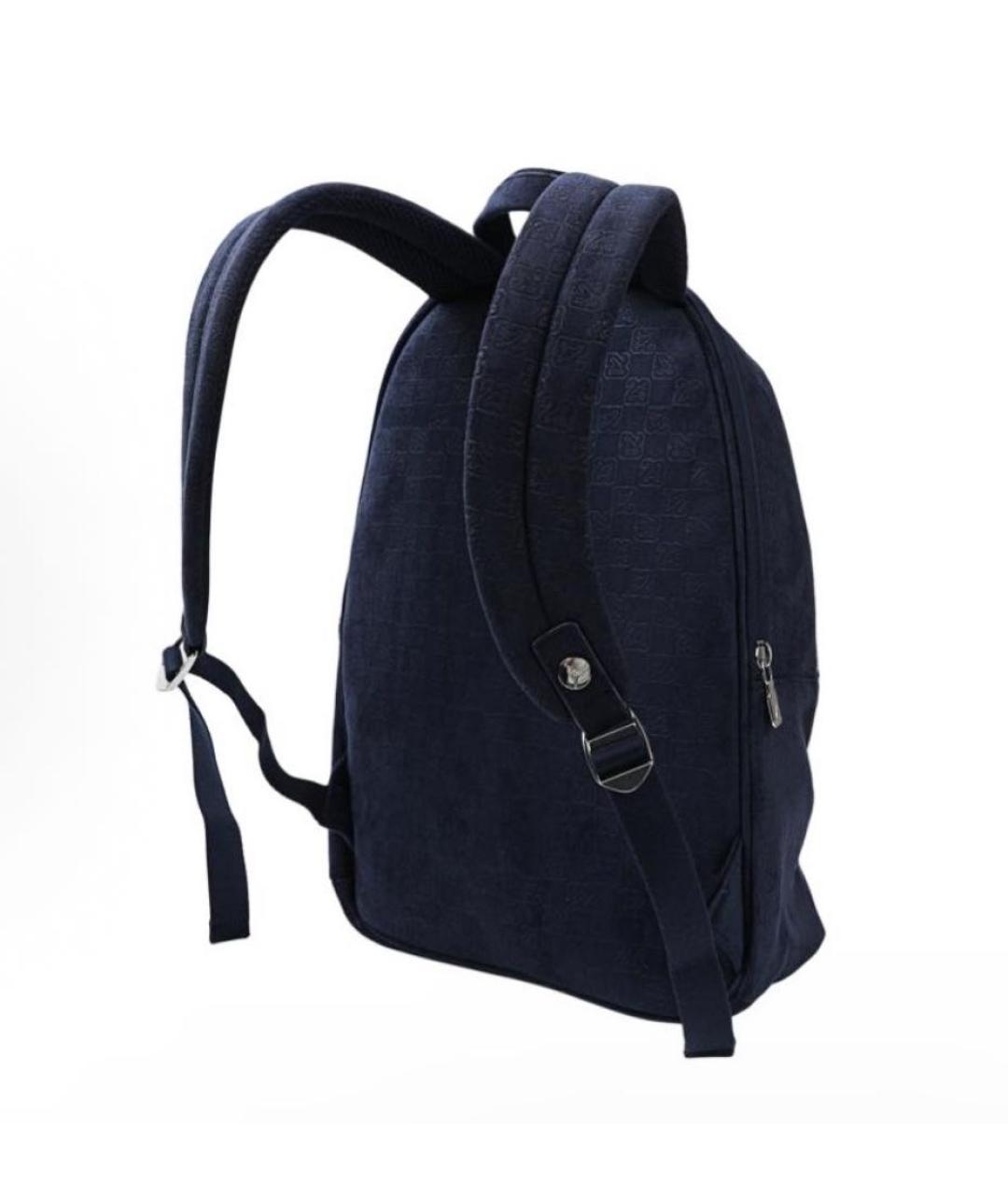 JORDAN Темно-синий бархатный рюкзак, фото 3