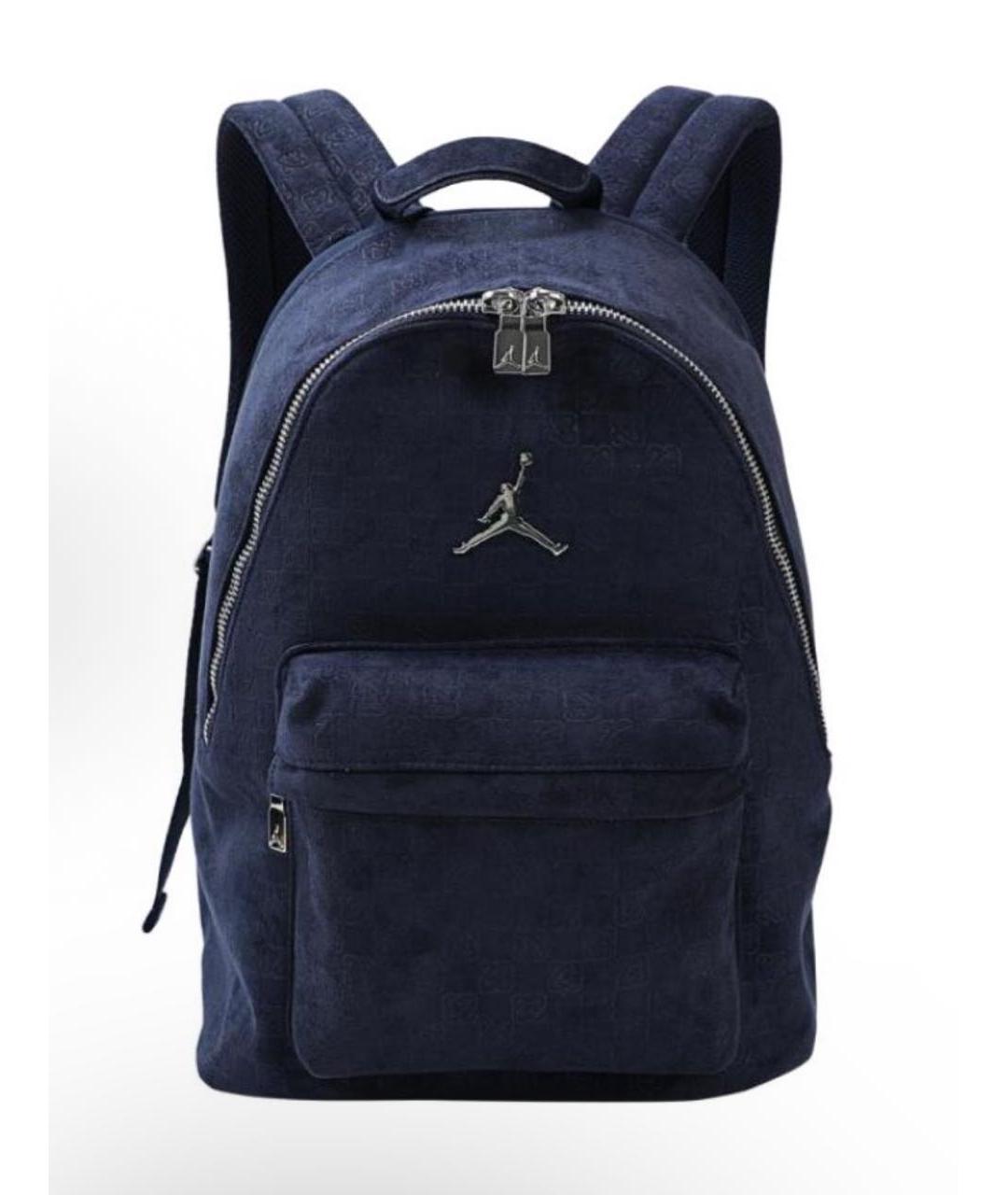 JORDAN Темно-синий бархатный рюкзак, фото 6