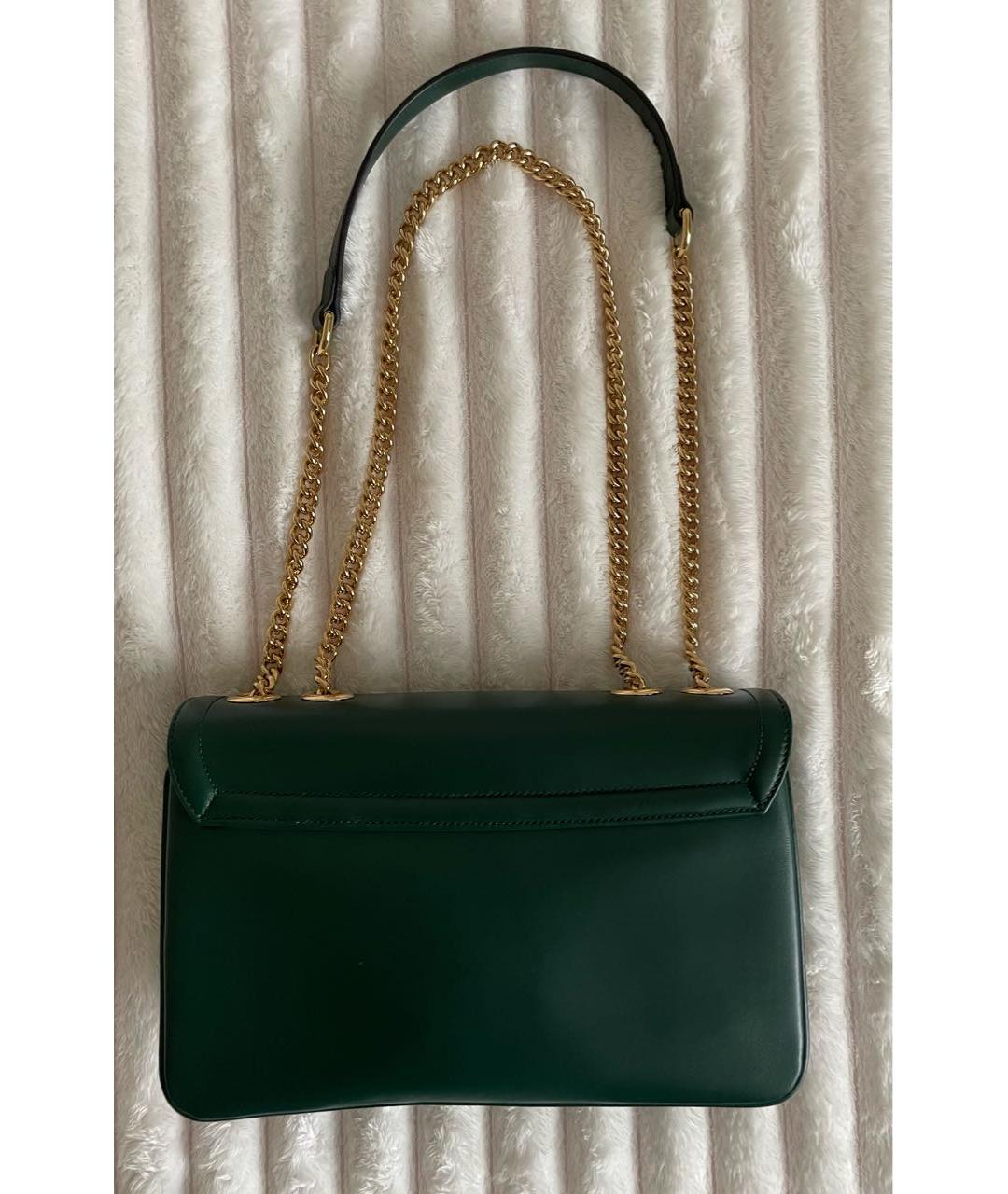 GUCCI Зеленая кожаная сумка через плечо, фото 3