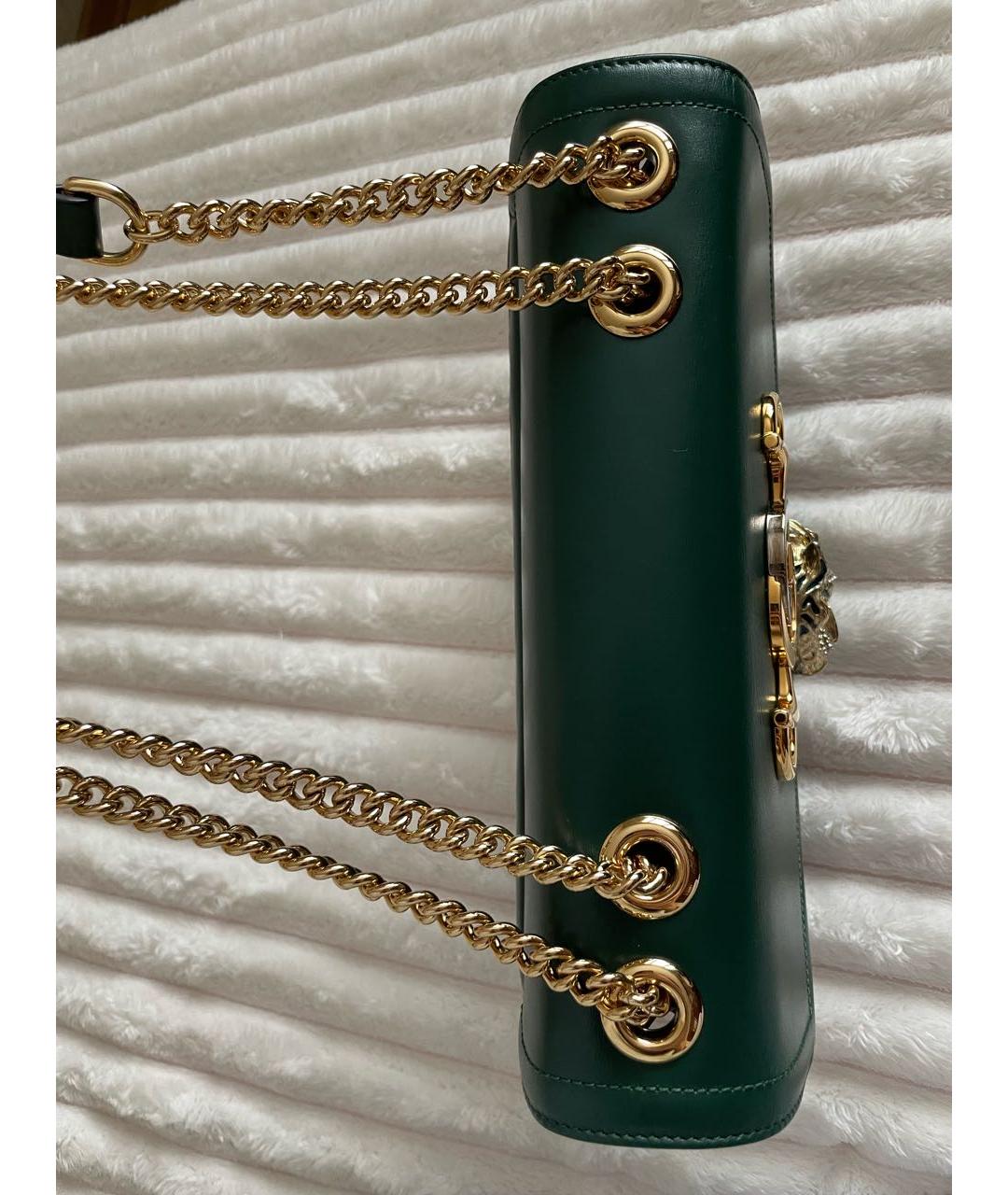 GUCCI Зеленая кожаная сумка через плечо, фото 7