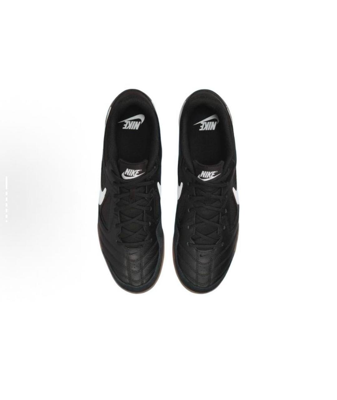 NIKE Черные кожаные кроссовки, фото 4