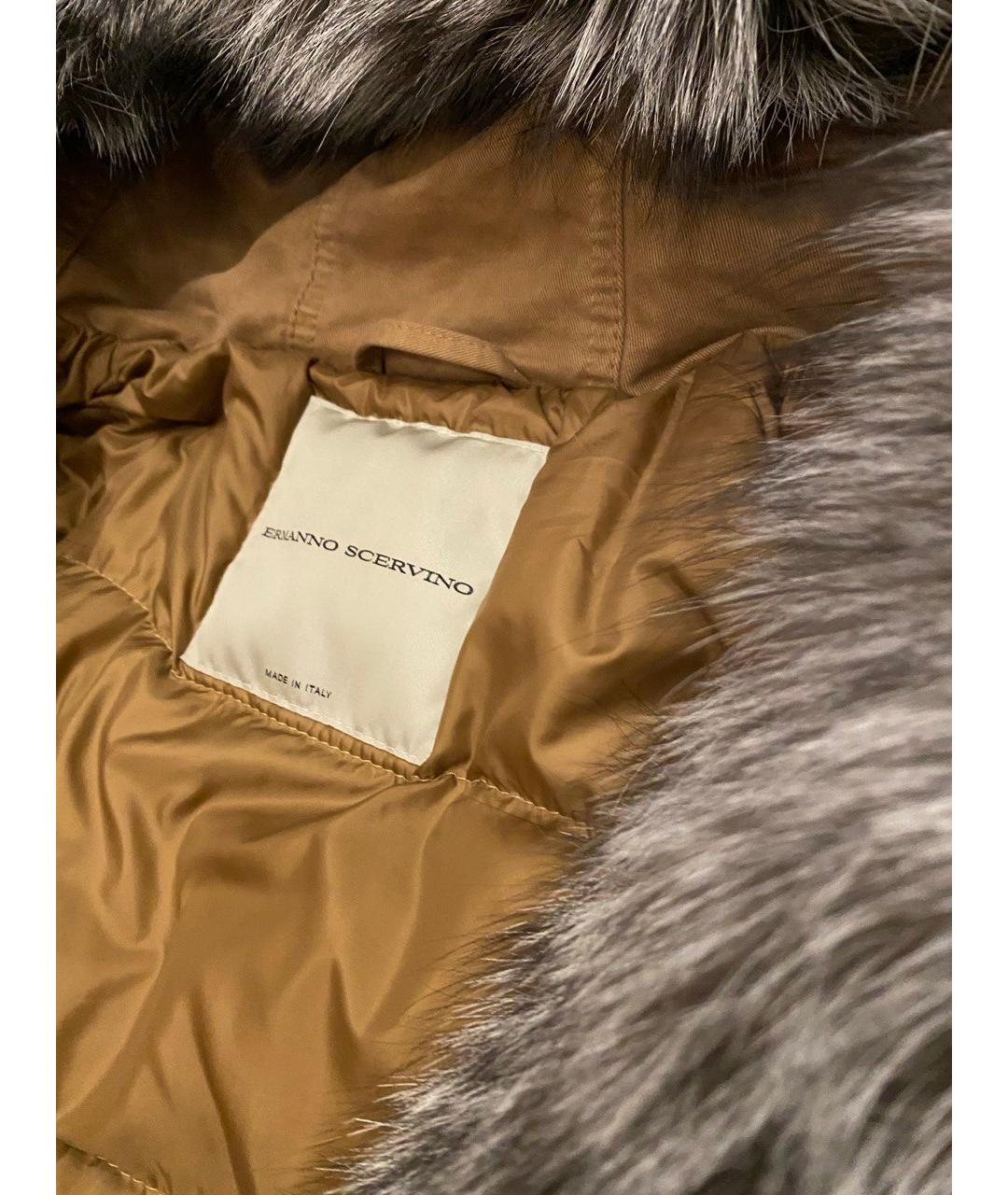 ERMANNO SCERVINO Коричневая парка, фото 2