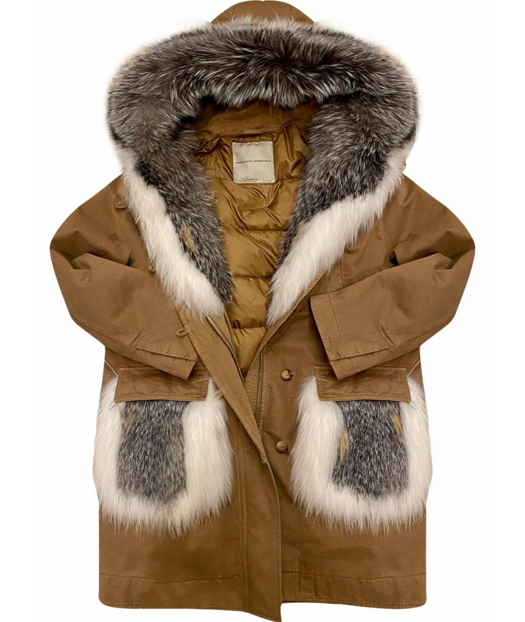 ERMANNO SCERVINO Коричневая парка, фото 1