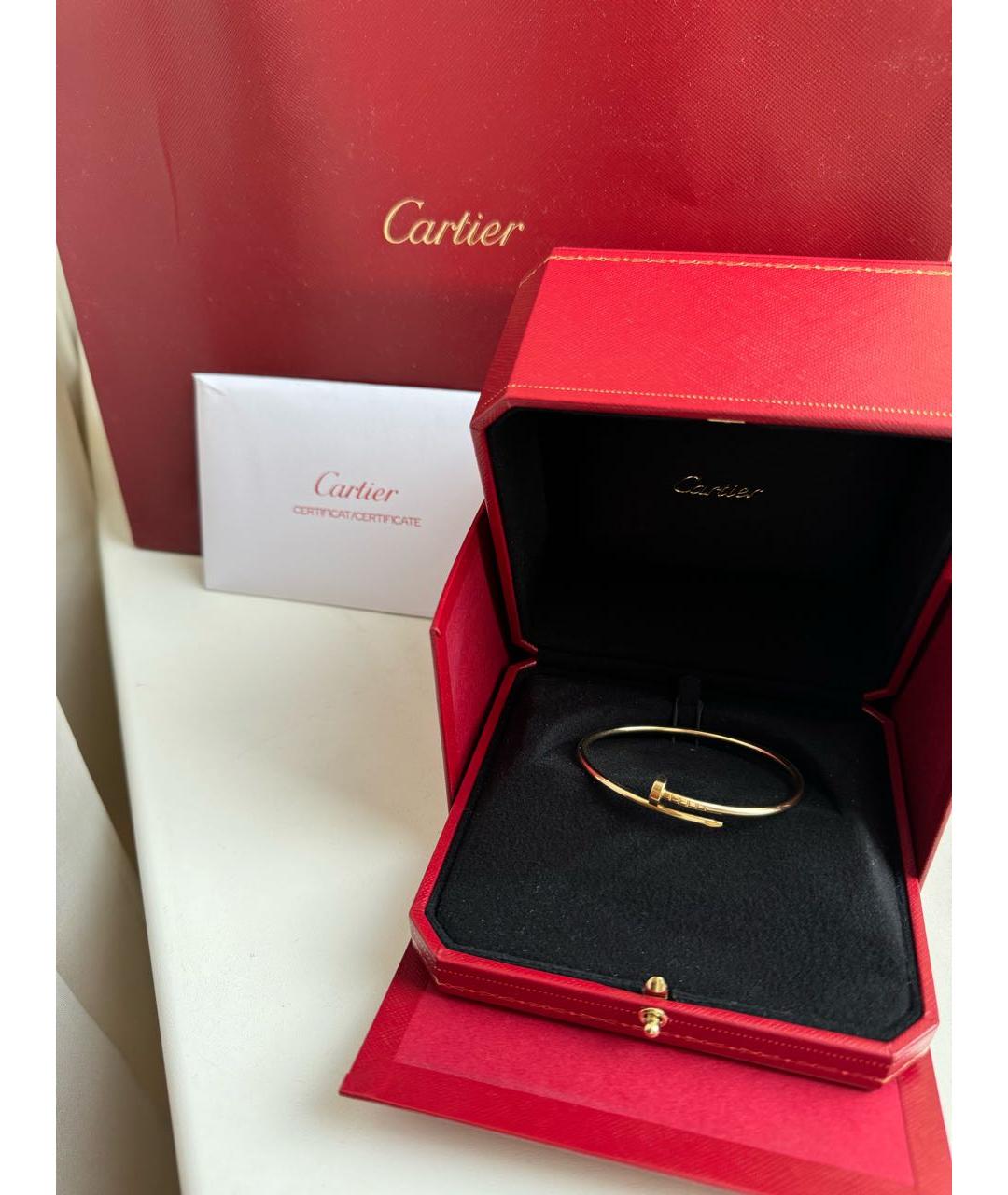 CARTIER Желтый браслет из желтого золота, фото 3
