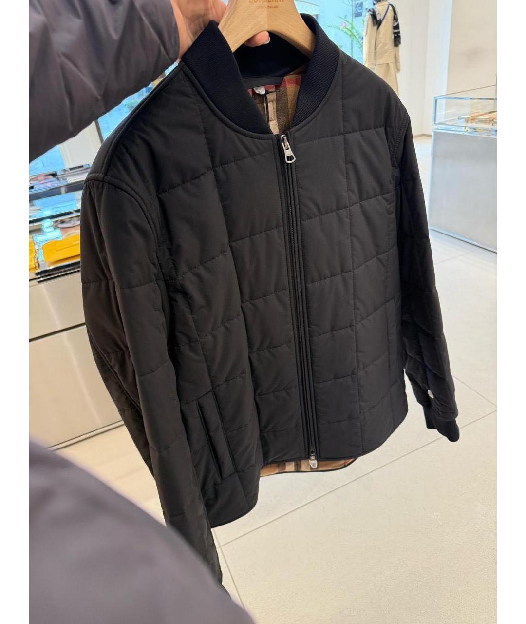BURBERRY Черный пуховик, фото 2