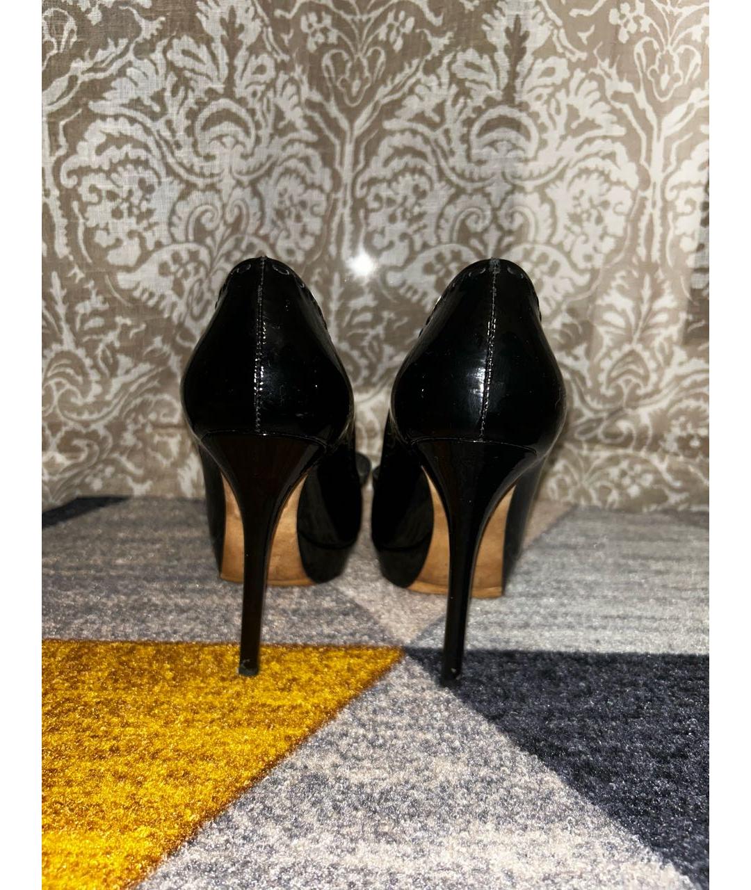 CHRISTIAN DIOR Черные кожаные туфли, фото 4