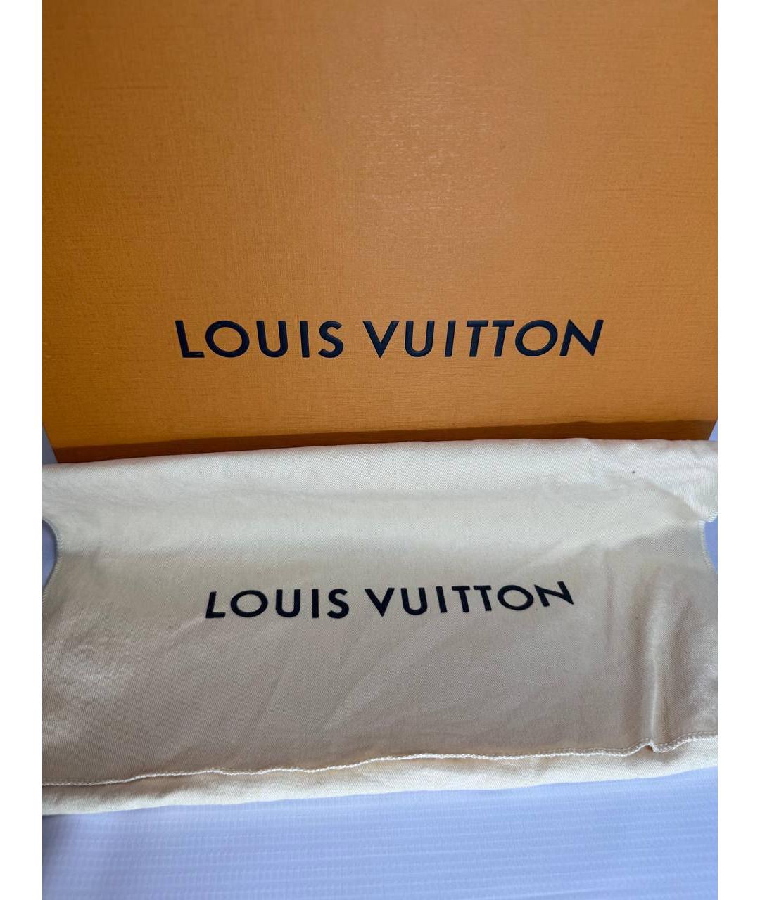LOUIS VUITTON Черная кожаная сумка на плечо, фото 9