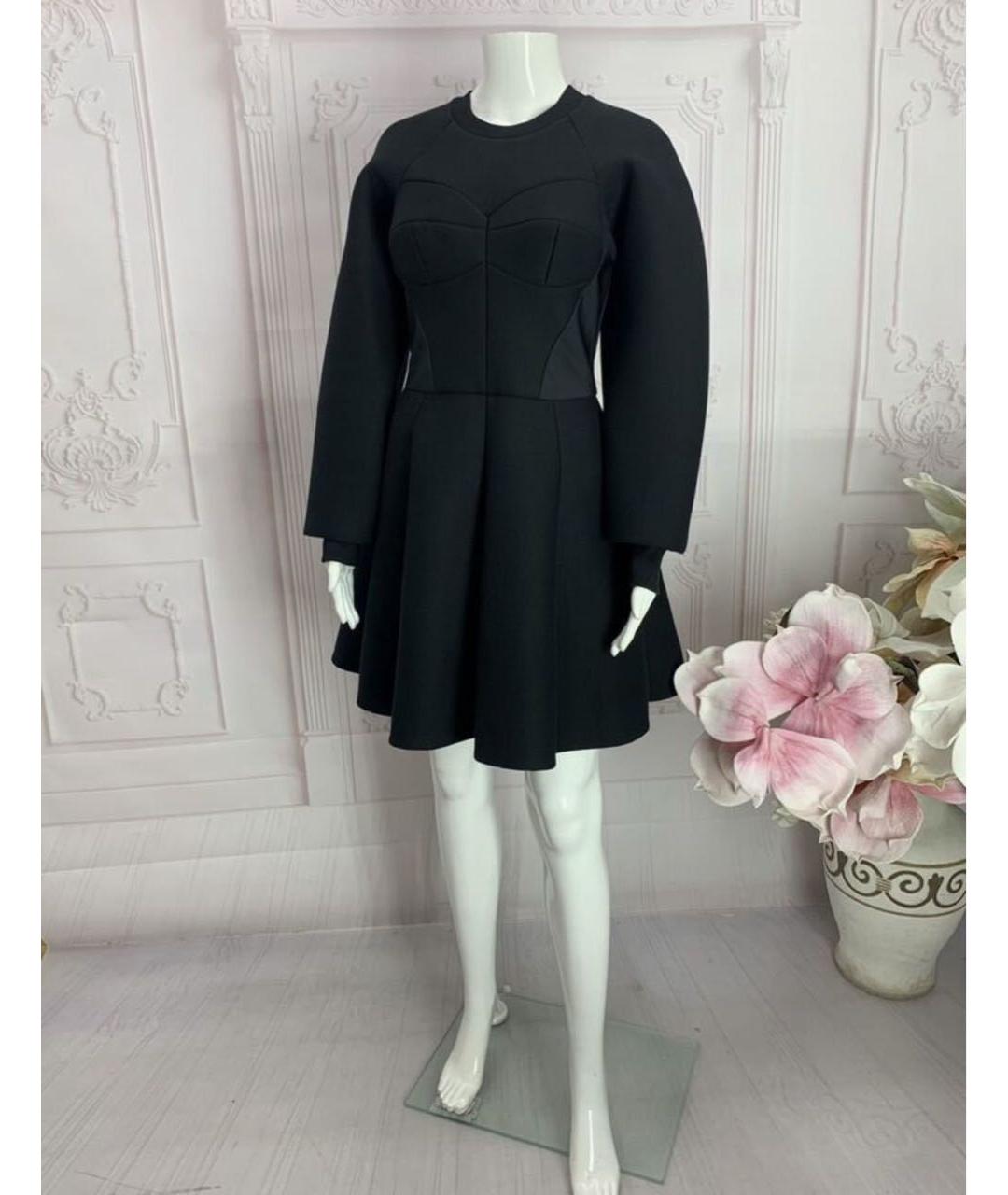 DOLCE&GABBANA Черное хлопко-эластановое платье, фото 5