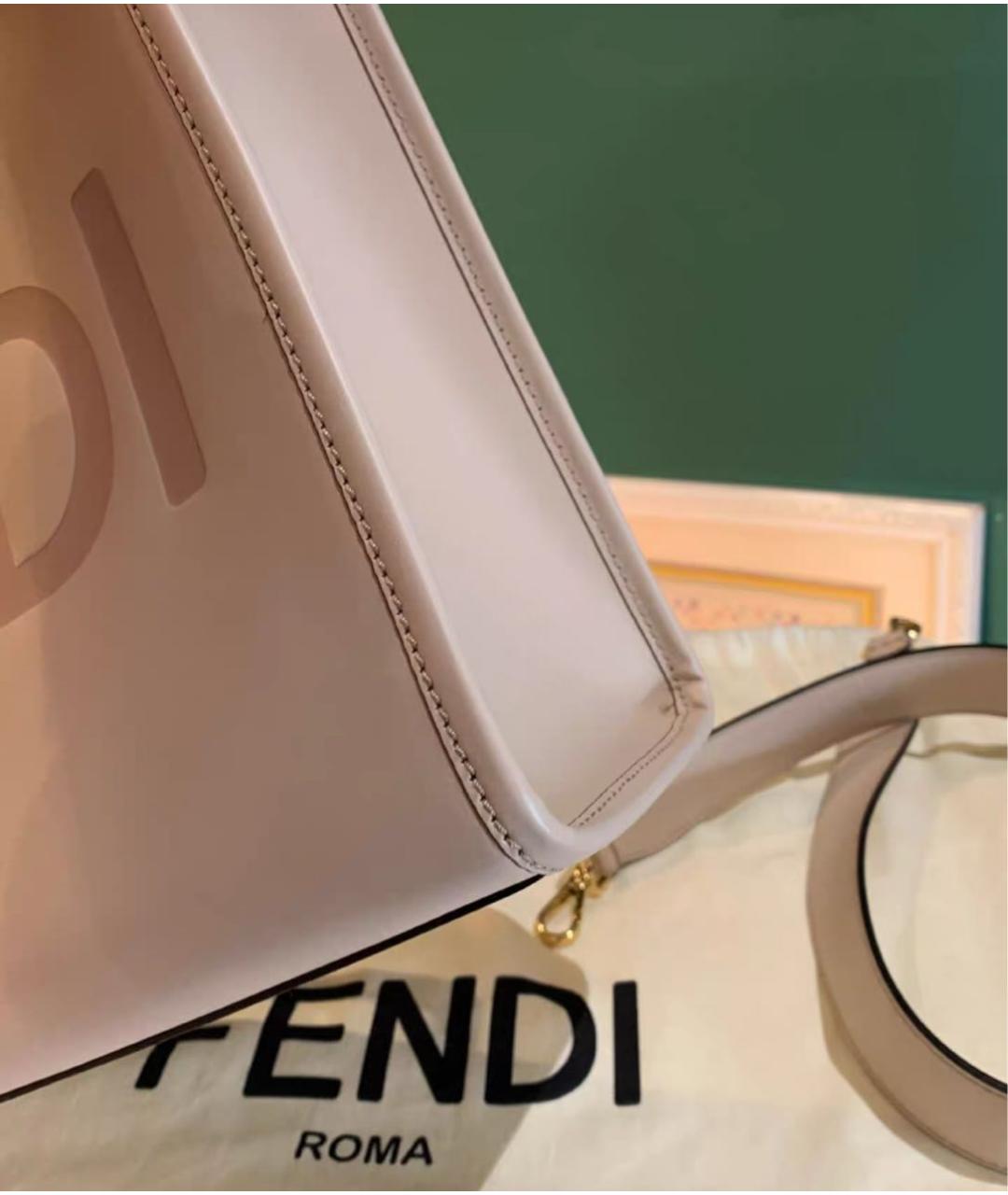 FENDI Кожаная сумка тоут, фото 4