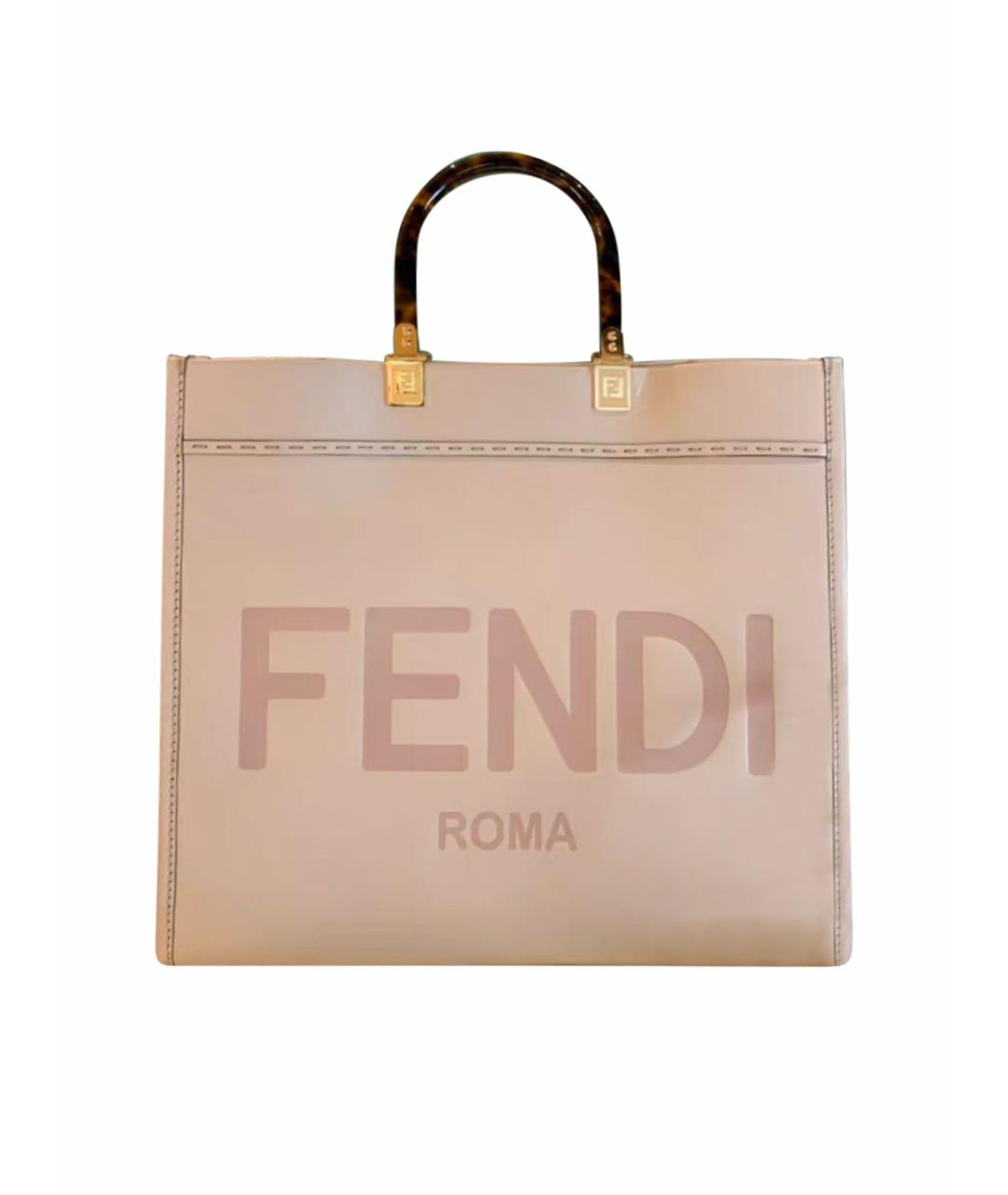FENDI Кожаная сумка тоут, фото 1