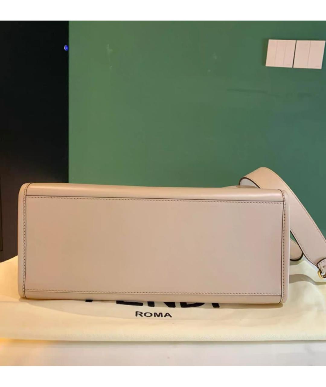 FENDI Кожаная сумка тоут, фото 3