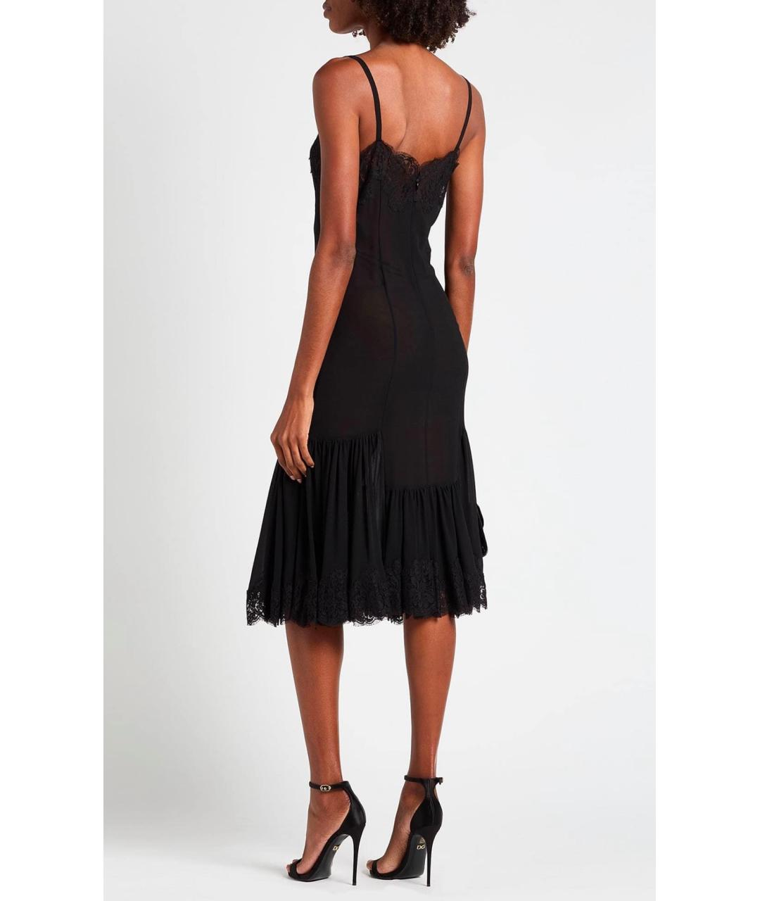 DOLCE&GABBANA Черное коктейльное платье, фото 3