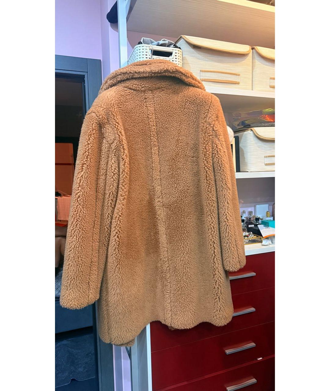 MAX MARA Коричневое шерстяное пальто, фото 2