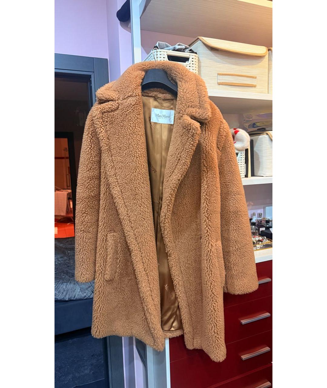 MAX MARA Коричневое шерстяное пальто, фото 5