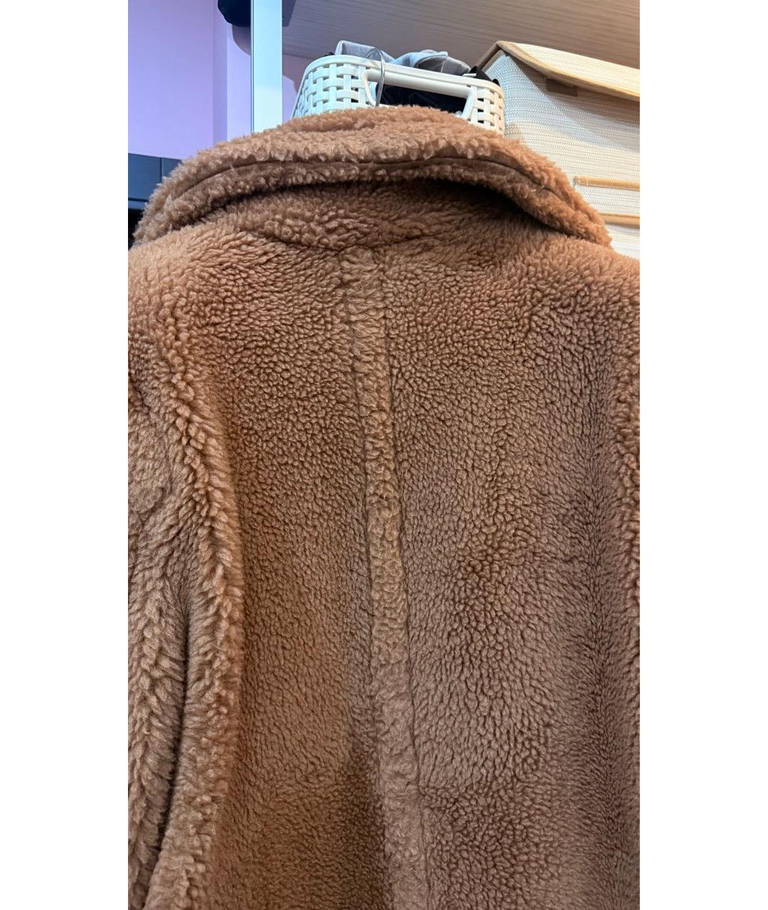 MAX MARA Коричневое шерстяное пальто, фото 3