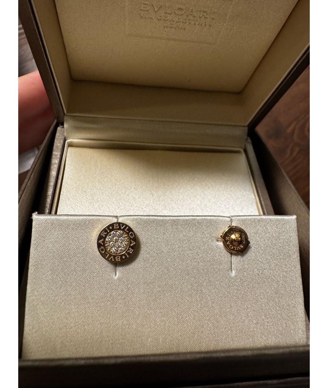 BVLGARI Золотые серьги из розового золота, фото 3