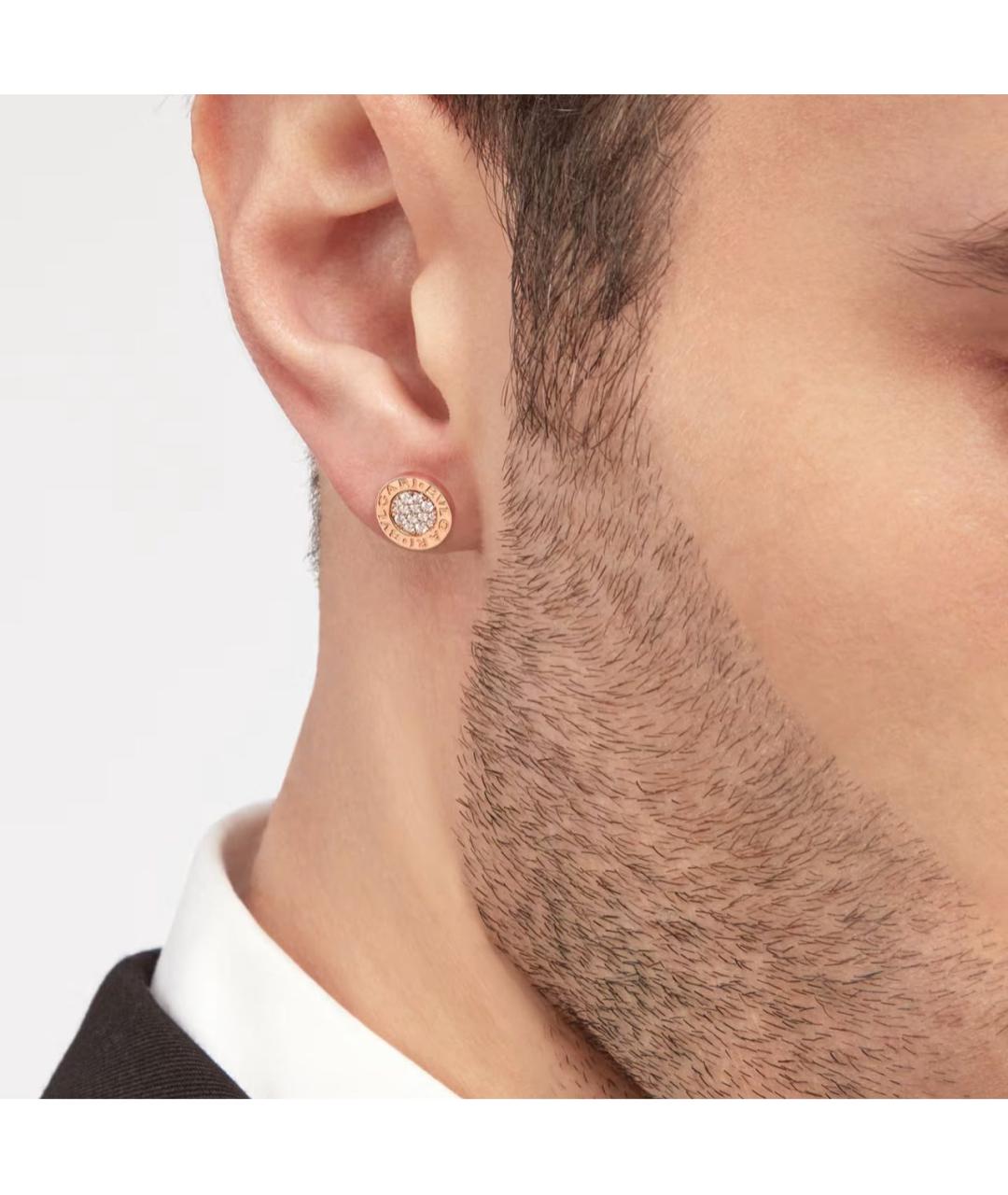 BVLGARI Золотые серьги из розового золота, фото 4