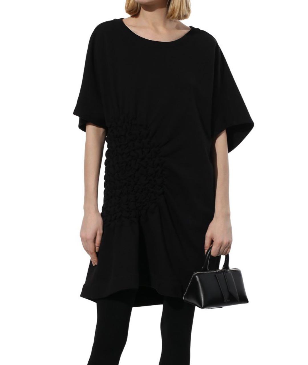 DRIES VAN NOTEN Черное хлопковое повседневное платье, фото 4