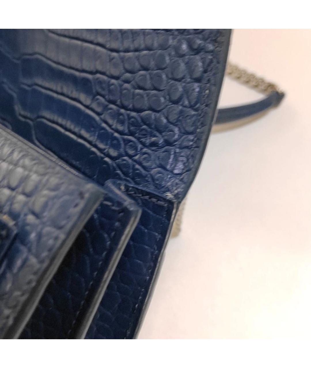 SAINT LAURENT Синяя сумка через плечо, фото 3