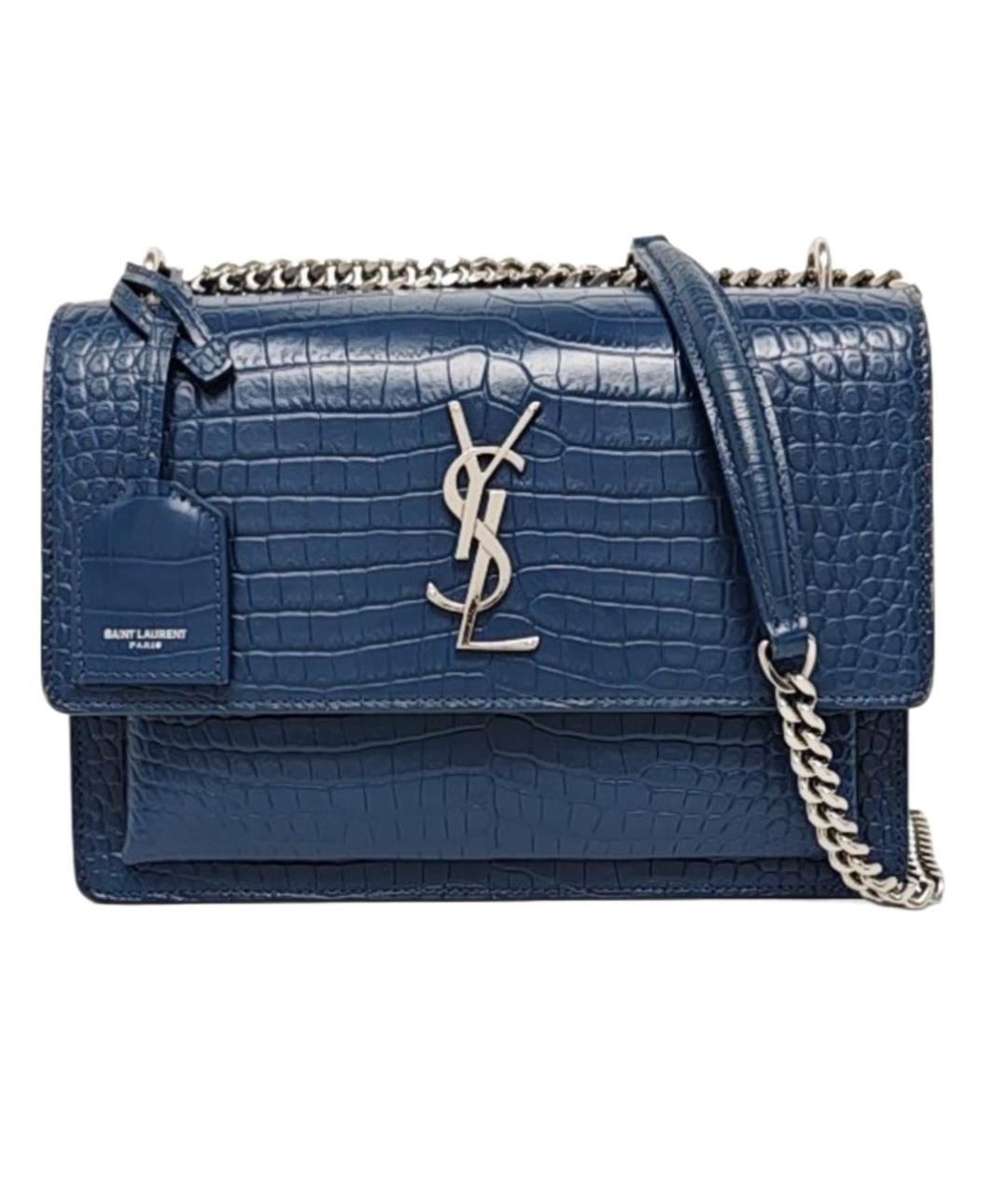 SAINT LAURENT Синяя сумка через плечо, фото 1