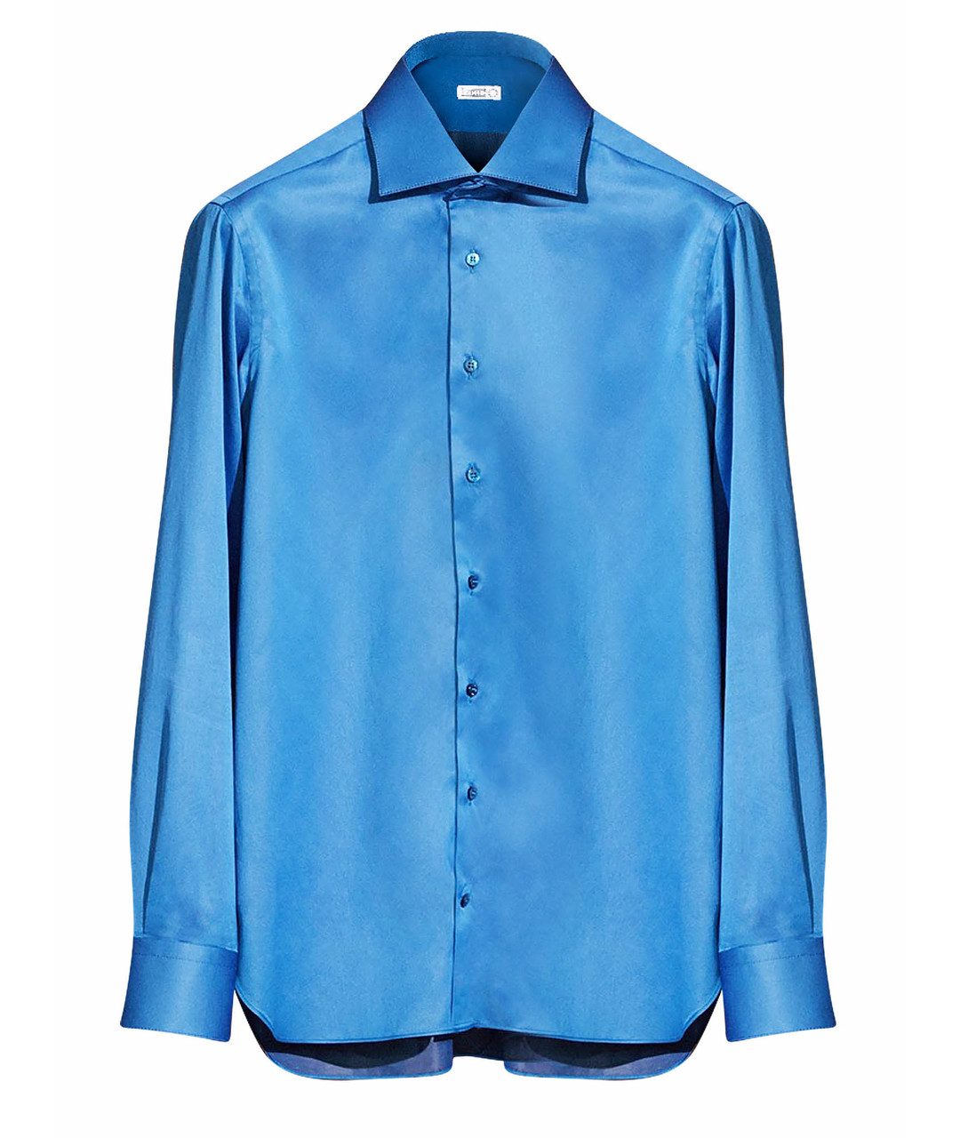 ZILLI Синяя хлопковая классическая рубашка, фото 1