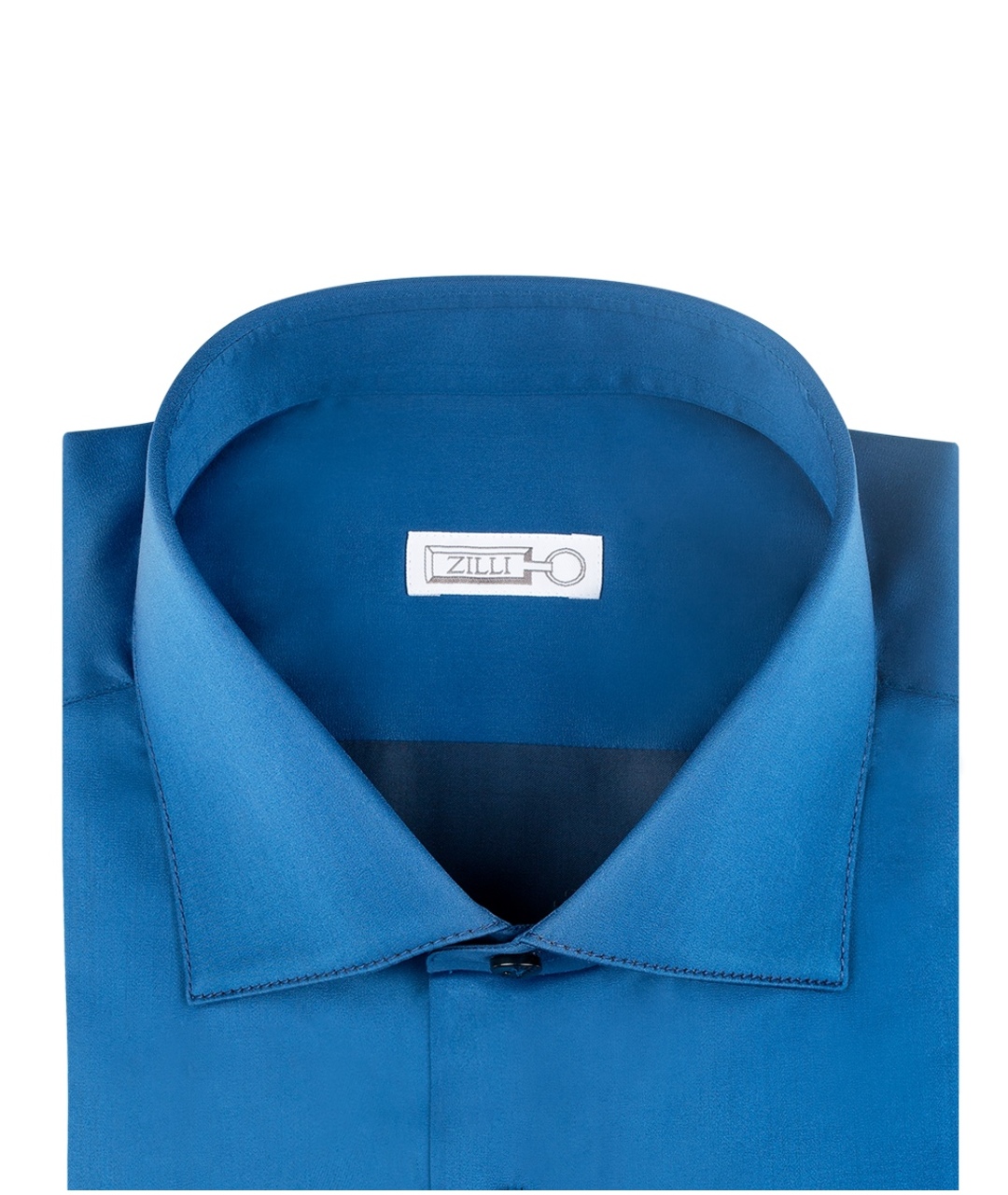 ZILLI Синяя хлопковая классическая рубашка, фото 6