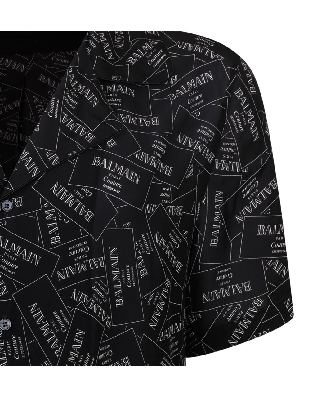 BALMAIN Черная кэжуал рубашка, фото 4