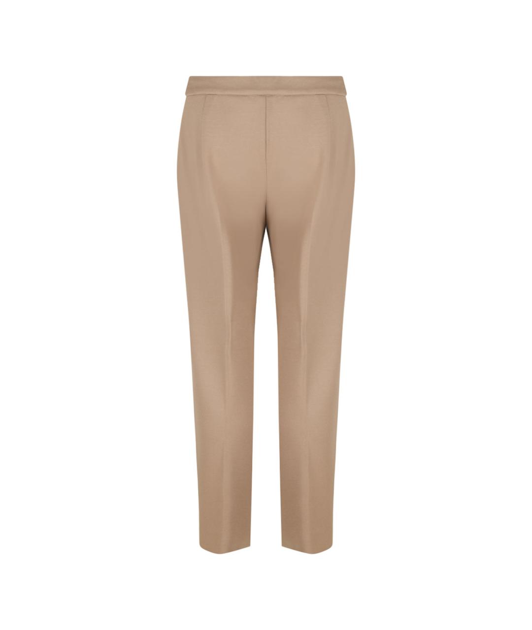 MAX MARA Бежевые прямые брюки, фото 2