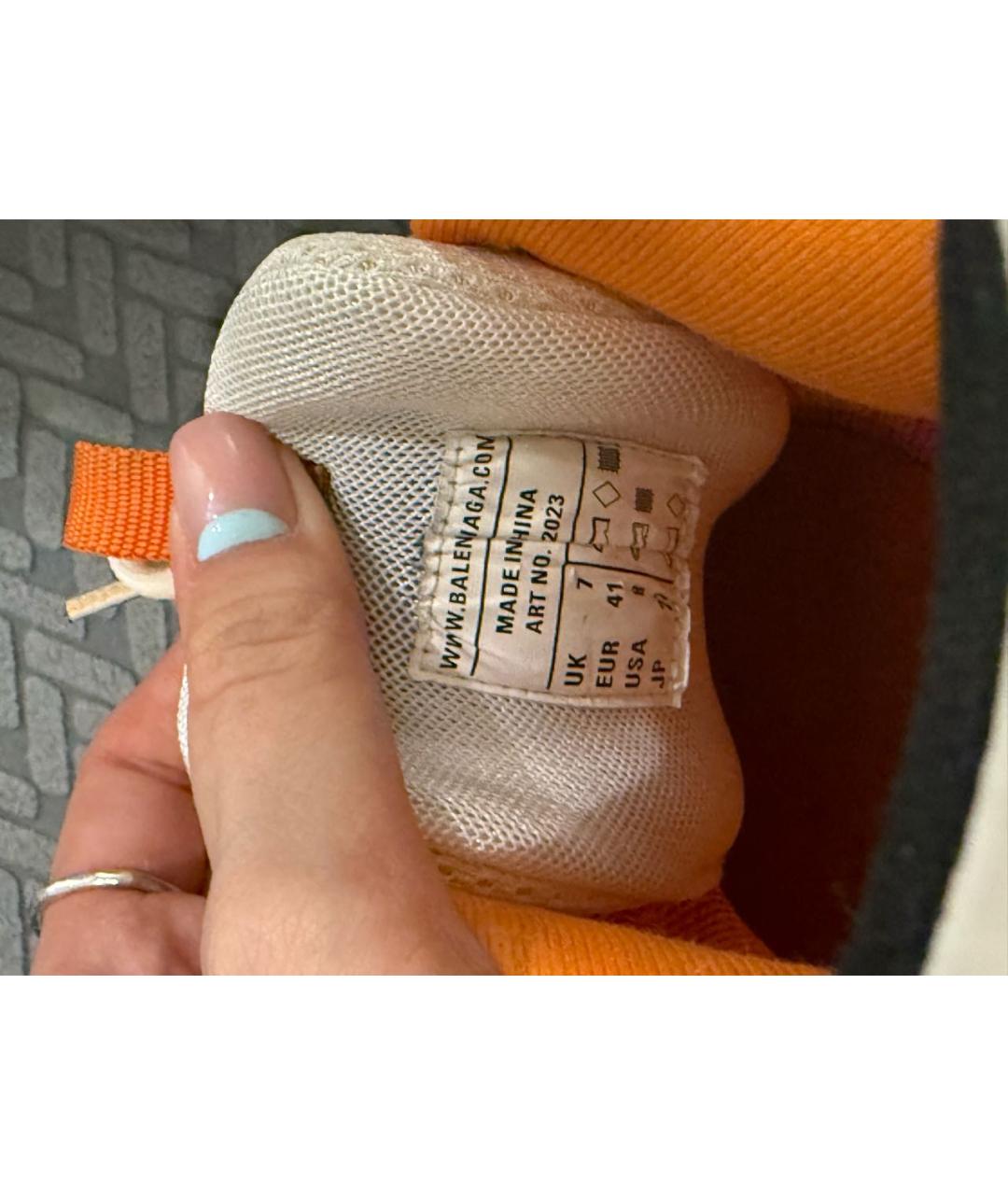 BALENCIAGA Мульти кожаные низкие кроссовки / кеды, фото 5