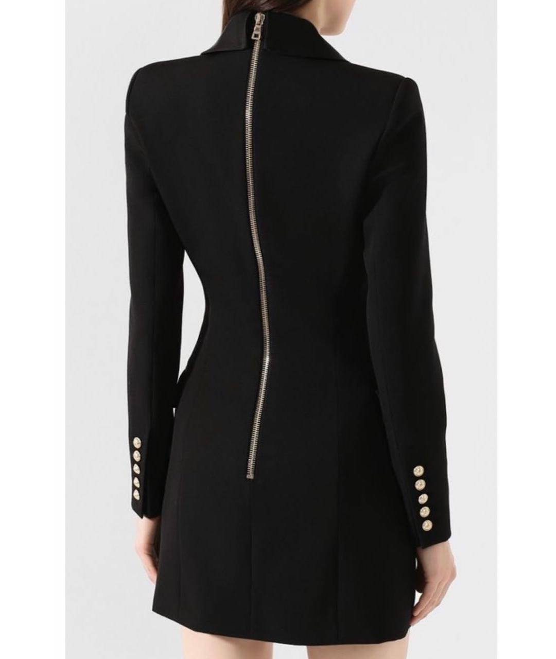 BALMAIN Черное шерстяное платье, фото 6