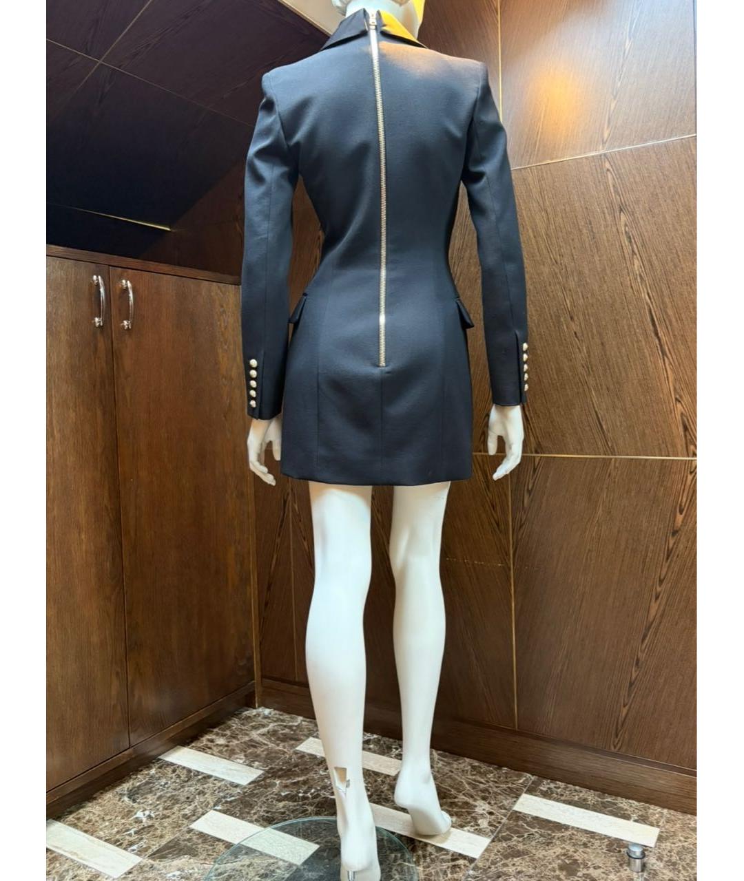 BALMAIN Черное шерстяное платье, фото 8
