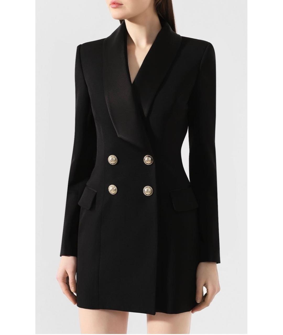 BALMAIN Черное шерстяное платье, фото 4